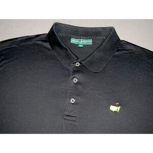 MASTERS‎ Collection 100% Cotton Short Sleeved Black Polo Golf Shirt Men's XL